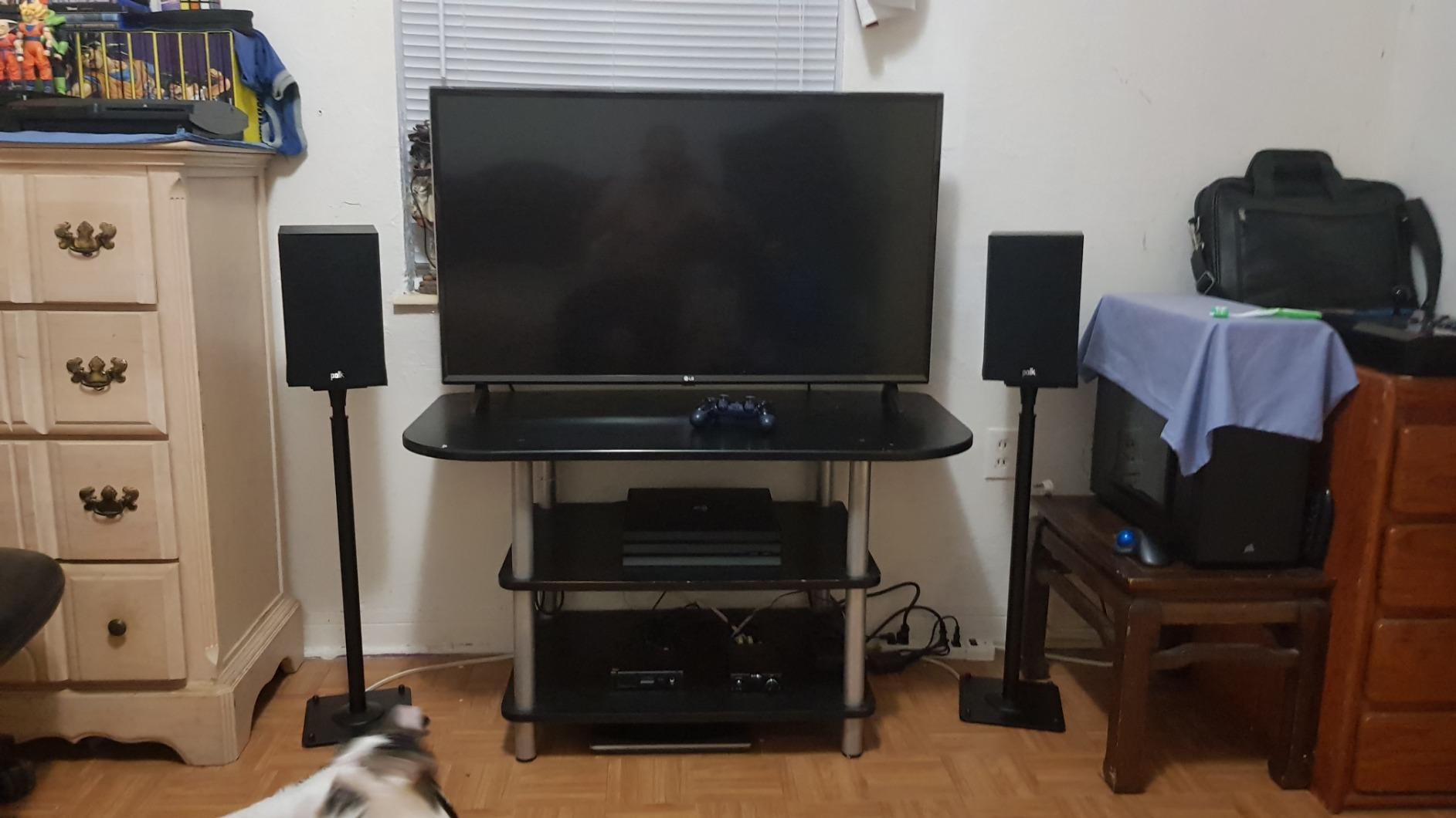 Polk Audio T15 Home Theater and Stereo Bookshelf Speakers - Deep Bass Response, Dolby and DTS Surround, Wall-Mountable, Pair, Black customer photo 2