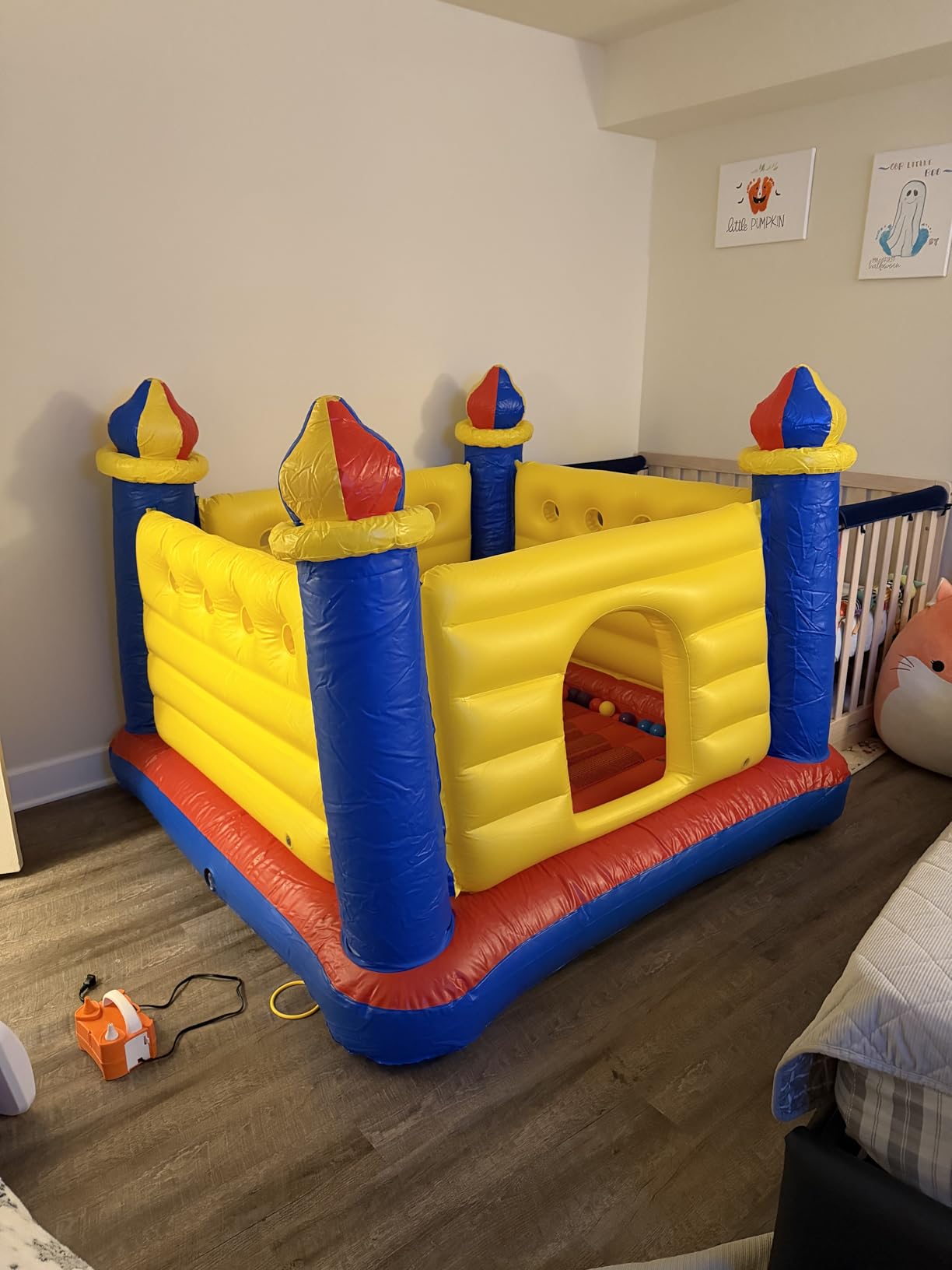 INTEX Jump-O-Lene Inflatable Bouncy Castle for Kids Ages 3-6 | 48259EP - Blow-Up Bounce House & Play Center for Indoor & Outdoor Use customer photo 2