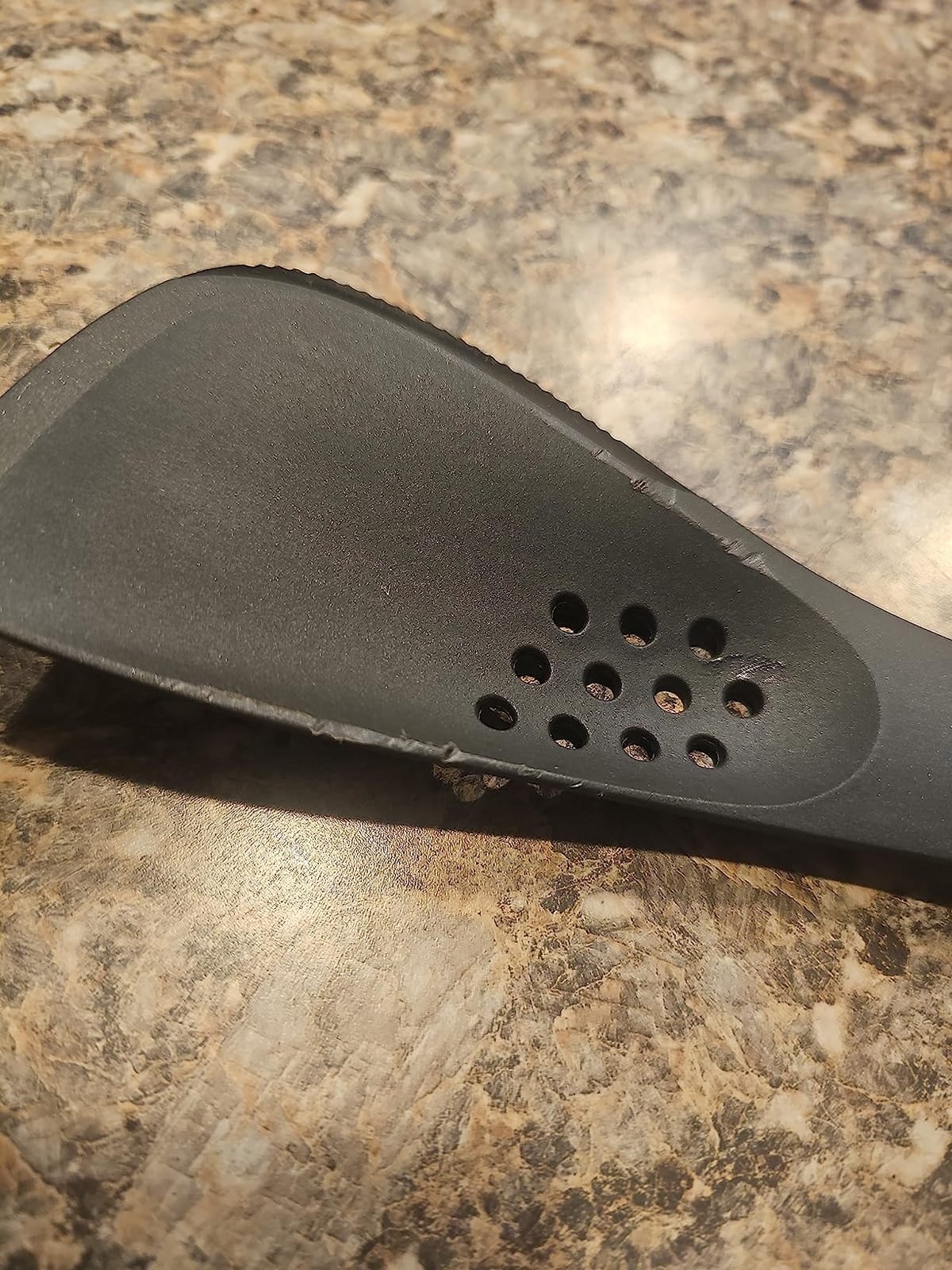 Uni-tool 5-in-1 Silicone Kitchen Utensil, Slotted Spoon, Turner, Cutting Tool, Solid Spoon and Spatula in one- Grey customer photo 2