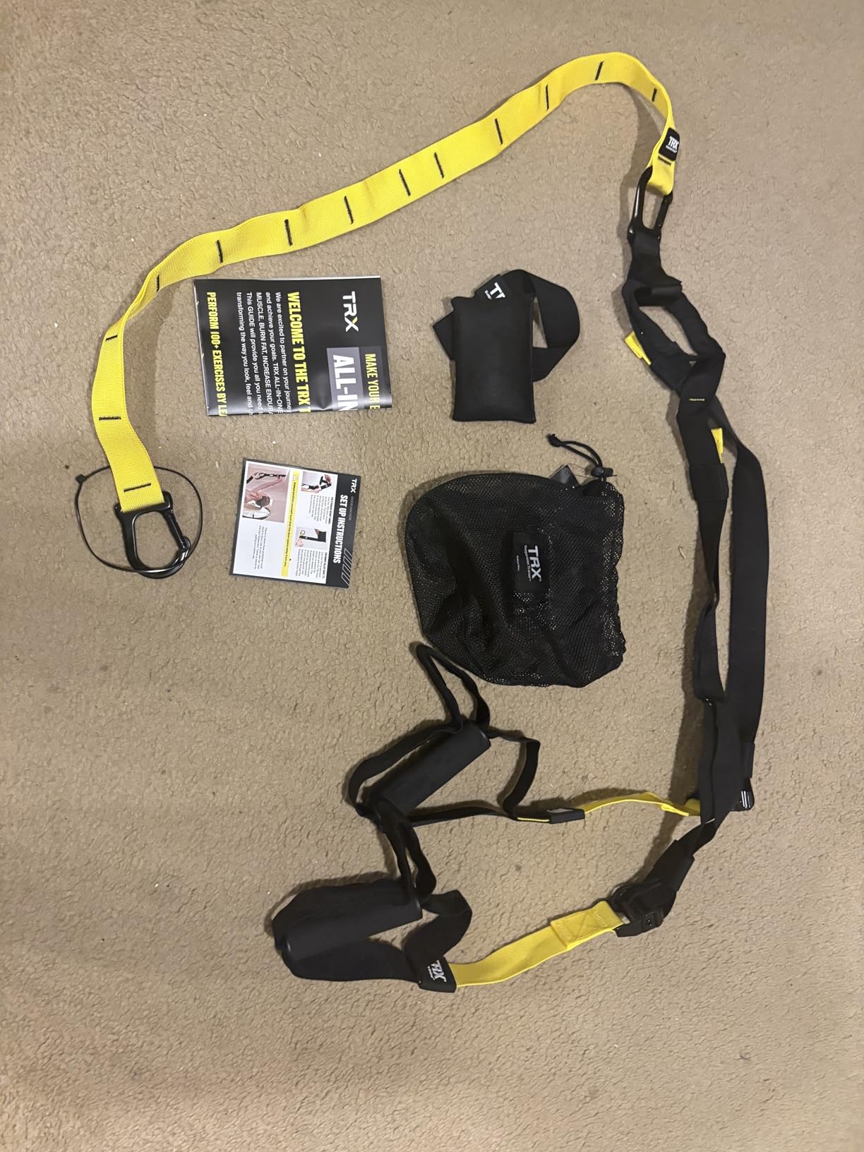 TRX All-In-One Home Gym System - Complete Suspension Training Kit for Strength Training, HIIT & Full-Body Workouts at Home or Outdoors, Includes Indoor & Outdoor Anchors customer photo 2
