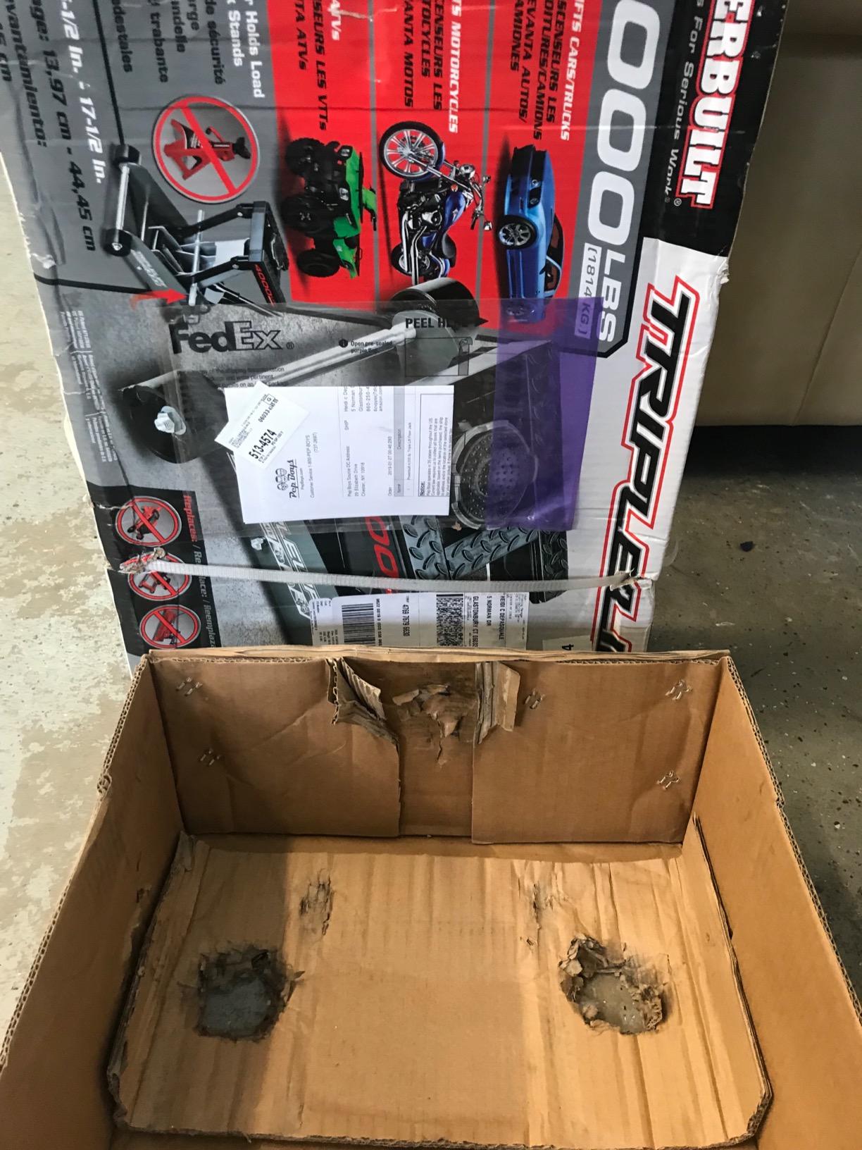 Powerbuilt 2 Ton Triple Lift Floor Jack, Lifts Cars, Trucks, Motorcycles, ATV's, Transmissions, Tie-Down Loops, Locking Safety Bar - 620422E customer photo 1