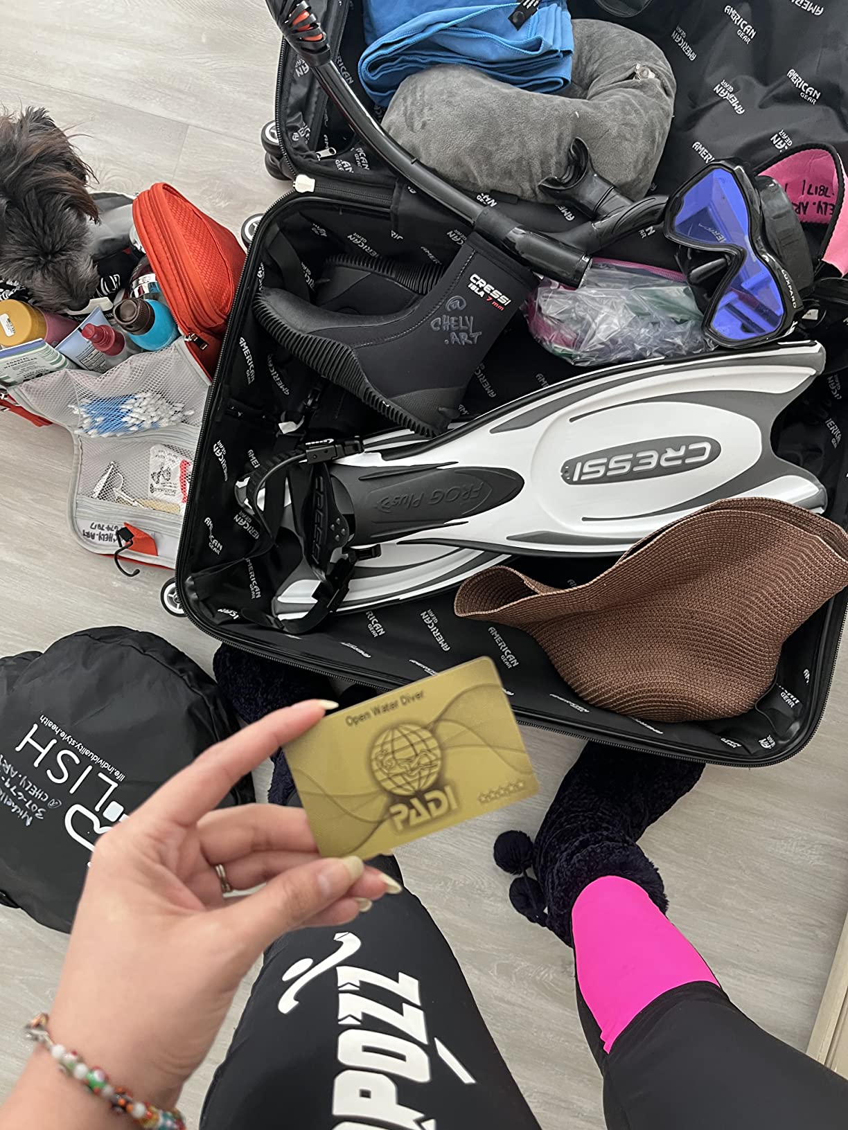 Cressi Adult Powerful Efficient Open Heel Scuba Diving Fins | Frog Plus: made in Italy customer photo 1