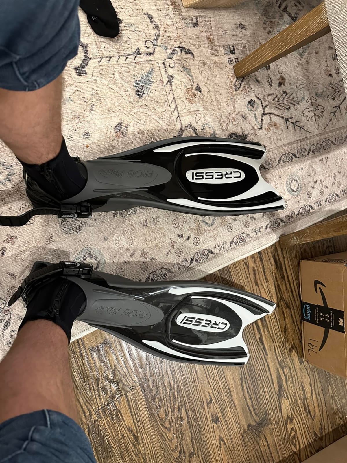 Cressi Adult Powerful Efficient Open Heel Scuba Diving Fins | Frog Plus: made in Italy customer photo 2