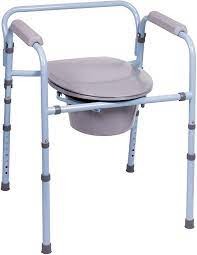 Carex 3-in-1 Folding Bedside Commode and Raised Toilet Seat, Portable Toilet Supports Up to 300lbs customer photo 1