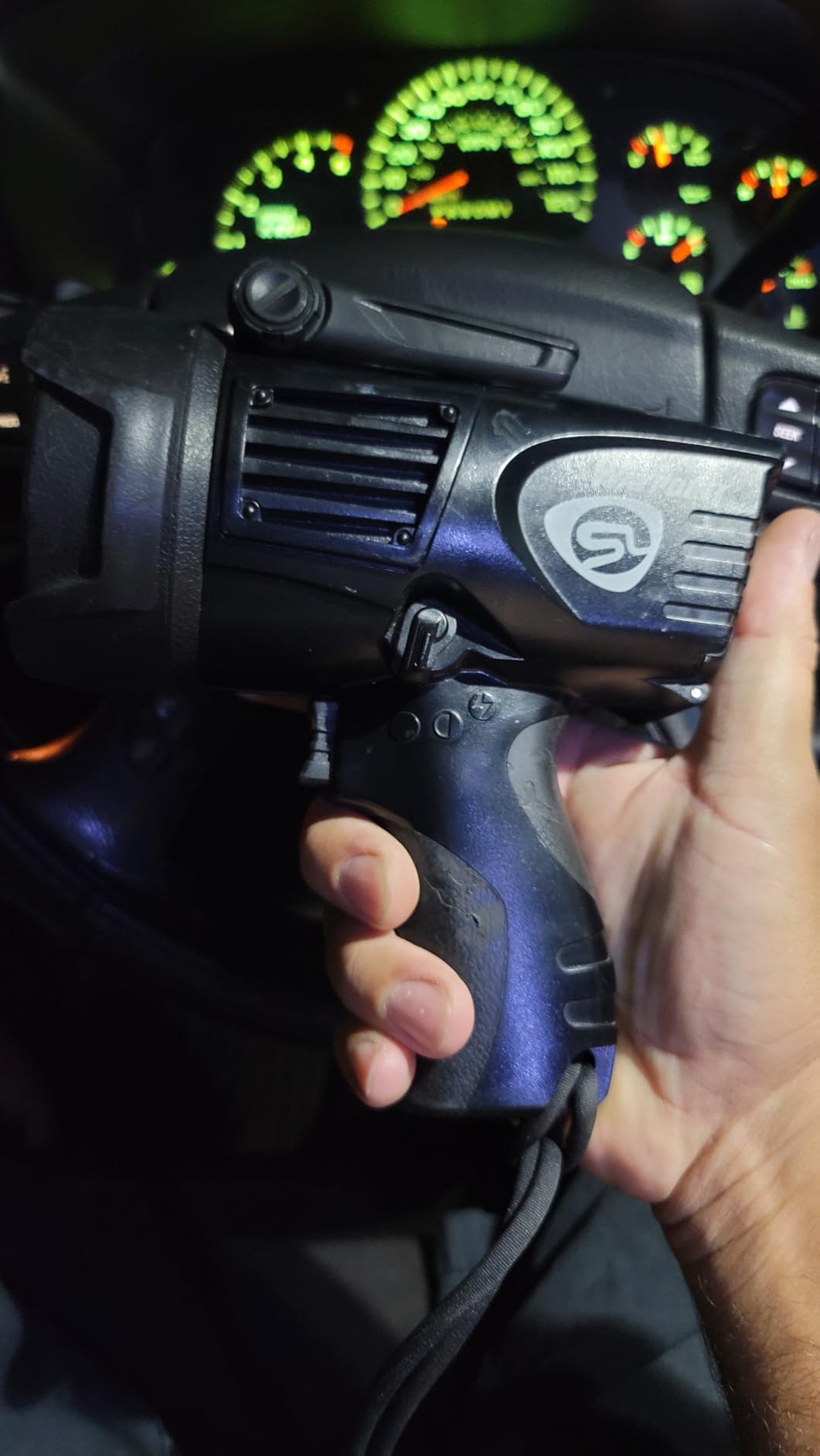 Streamlight 44900 Waypoint 750-Lumen 150,000-Candela Spotlight, Yellow | 750 lumens; 150,000 candela peak beam; 775 m beam distance; 12VDC power cord included; mount holder included customer photo 2