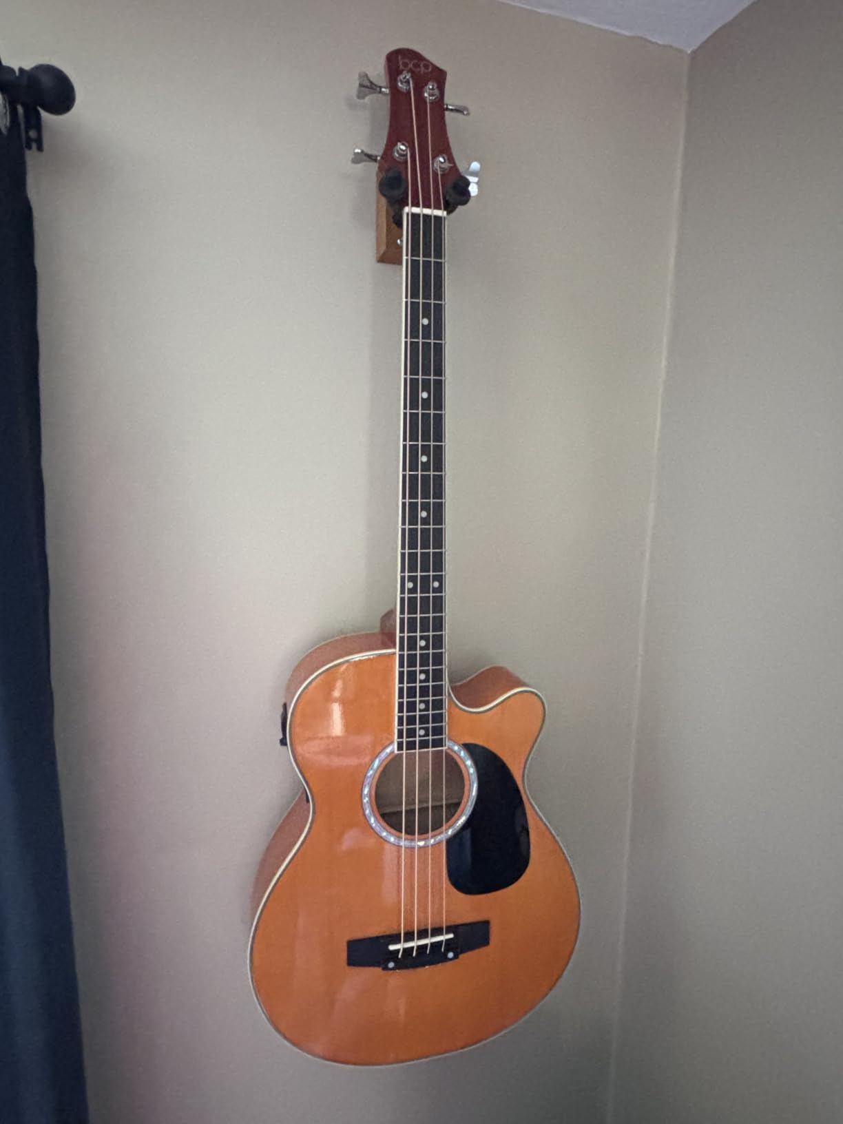 Best Choice Products Acoustic Electric Bass Guitar, Full Size 4 String, Fretted Bass Guitar w/Padded Gig Bag - Blue customer photo 1