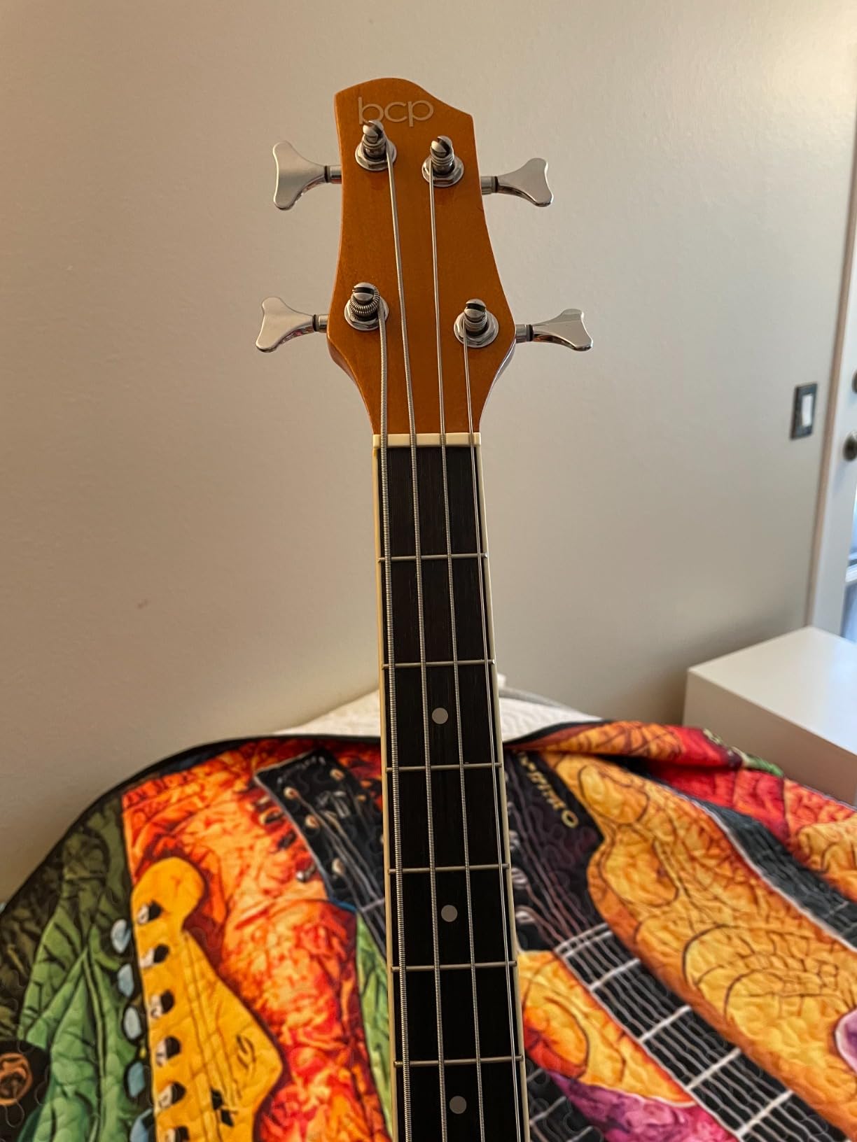 Best Choice Products Acoustic Electric Bass Guitar, Full Size 4 String, Fretted Bass Guitar w/Padded Gig Bag - Blue customer photo 2
