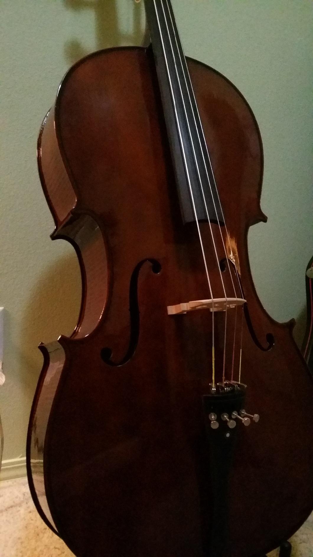 Cecilio 4/4 Full Size Cello Kit for Beginners, Spruce Top Acoustic Cello with Bow, Stand, Rosin, Bag customer photo 2
