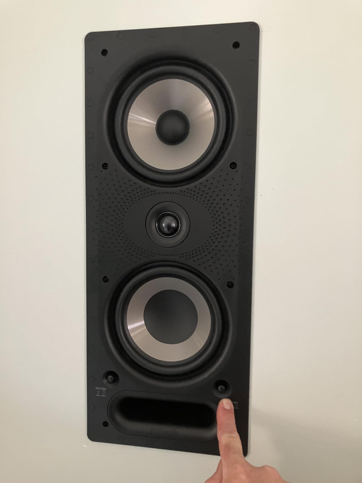 Polk Audio 265-RT 3-way In-Wall Speaker, The Vanishing Series, Black customer photo 1