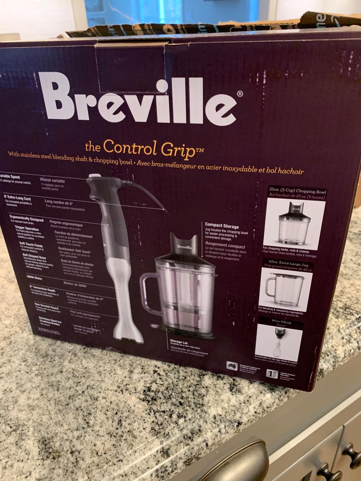 Breville BSB510XL Control Grip Immersion Blender, Brushed Stainless Steel customer photo 1