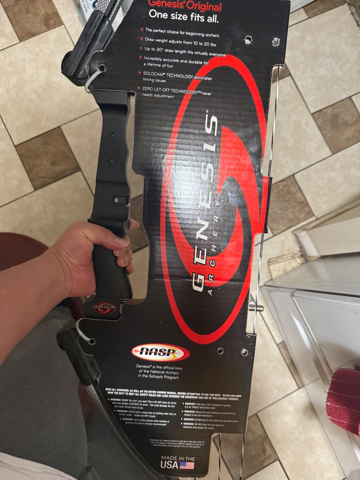 Genesis Archery Original Lightweight Compound Bow with Adjustable Aluminum Riser, 15