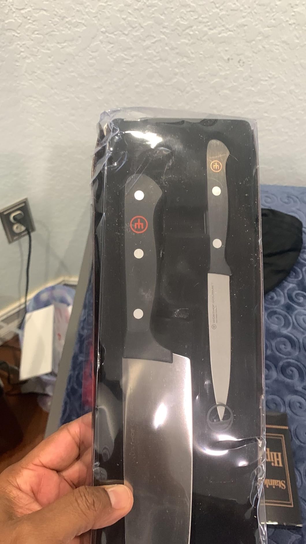 WÜSTHOF Gourmet 2-Piece Chef's Knife Set, Black customer photo 2