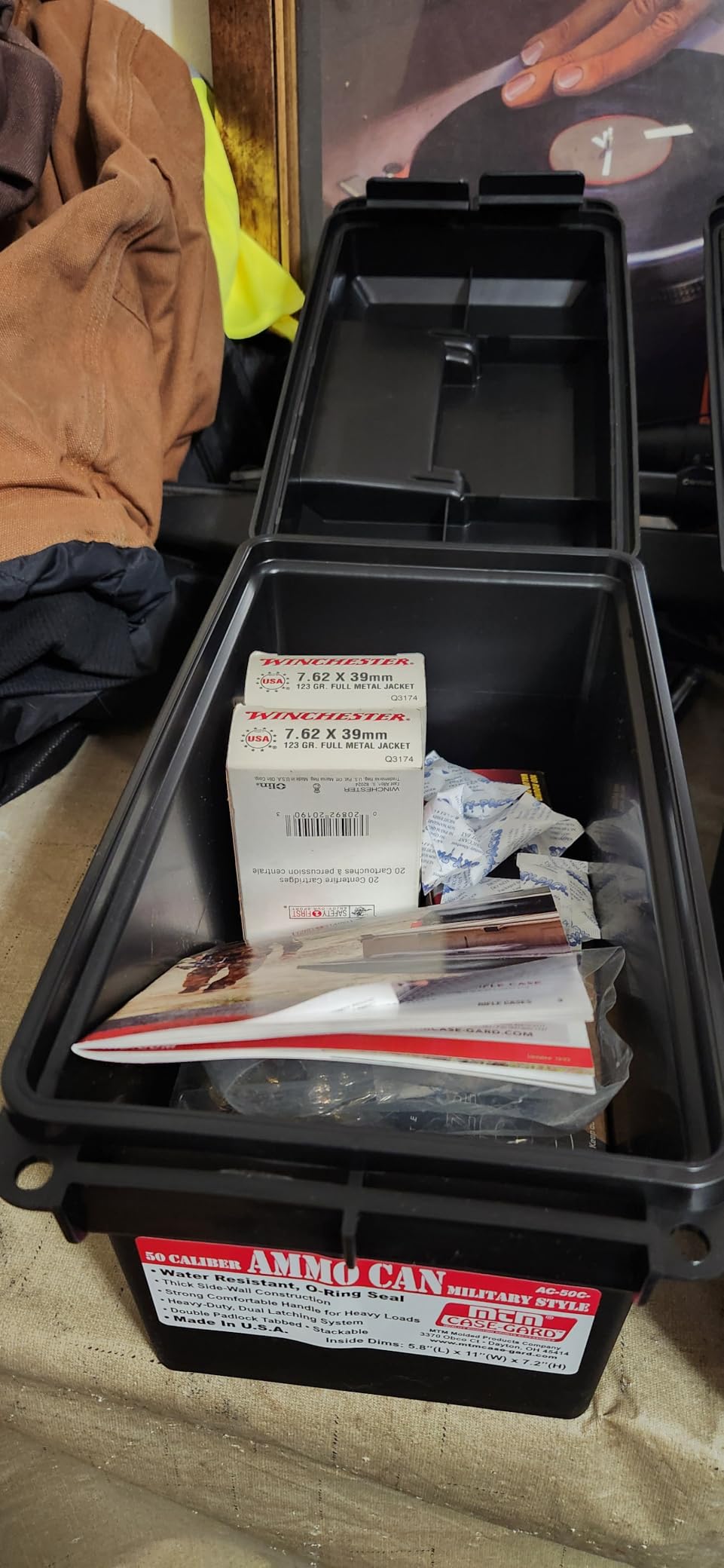 MTM AC50C-40 Ammo Can, 50-Caliber, Heavy-Duty Dual Latching System, Rugged Polypropylene Plastic, O-Ring Seal System, Water Resistant, USA Made, Black customer photo 1