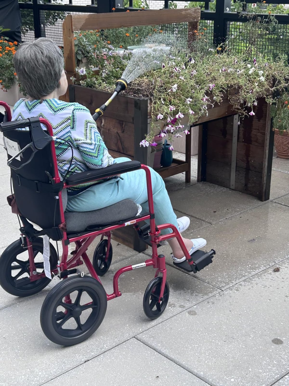 Lightweight Expedition Transport Wheelchair with Hand Brakes, Red | Transport Wheelchair Featuring Lightweight Expedition Frame with Hand Brakes for Safety Daily for Everyday Use customer photo 2