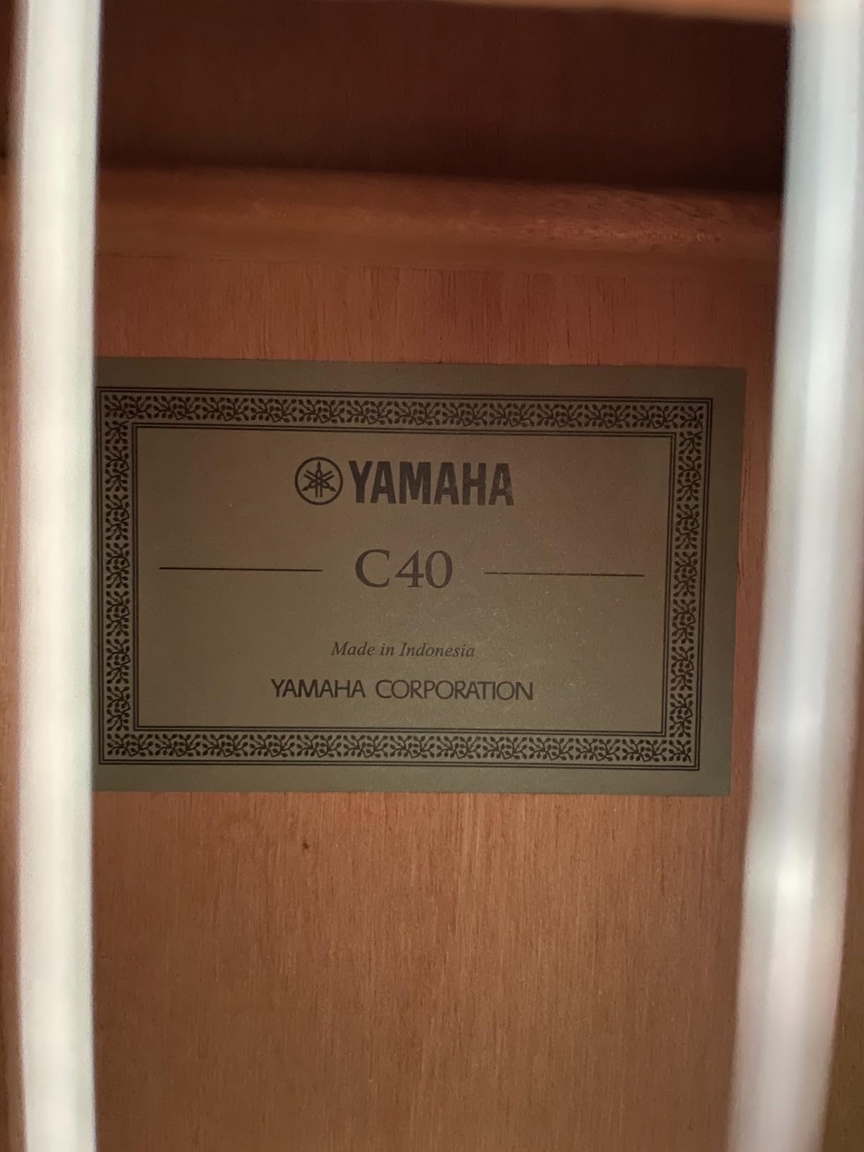 Yamaha C40II Classical Guitar, Full Size With Rosewood Fingerboard and Bridge, Natural customer photo 2
