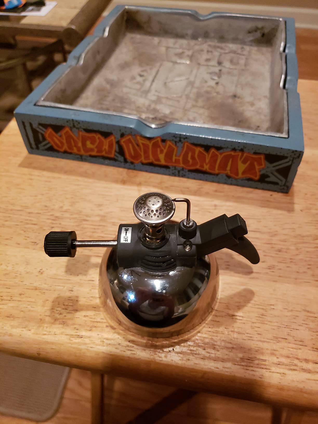 The Burner by ALEC Bradley - Table Cigar Lighter for Tobacco - Wind-Resistant, Butane-Powered, Easy to Use, Large Flame, Lights Up to 1,000 Cigars Before Refill customer photo 2