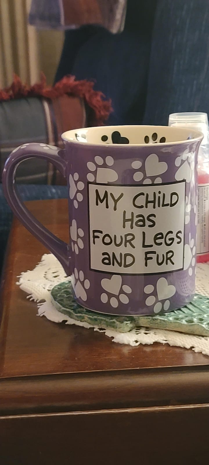 Enesco 4026112 Our Name is Mud 'Dog Mom' Stoneware Mug, 16 oz., Multicolor customer photo 2
