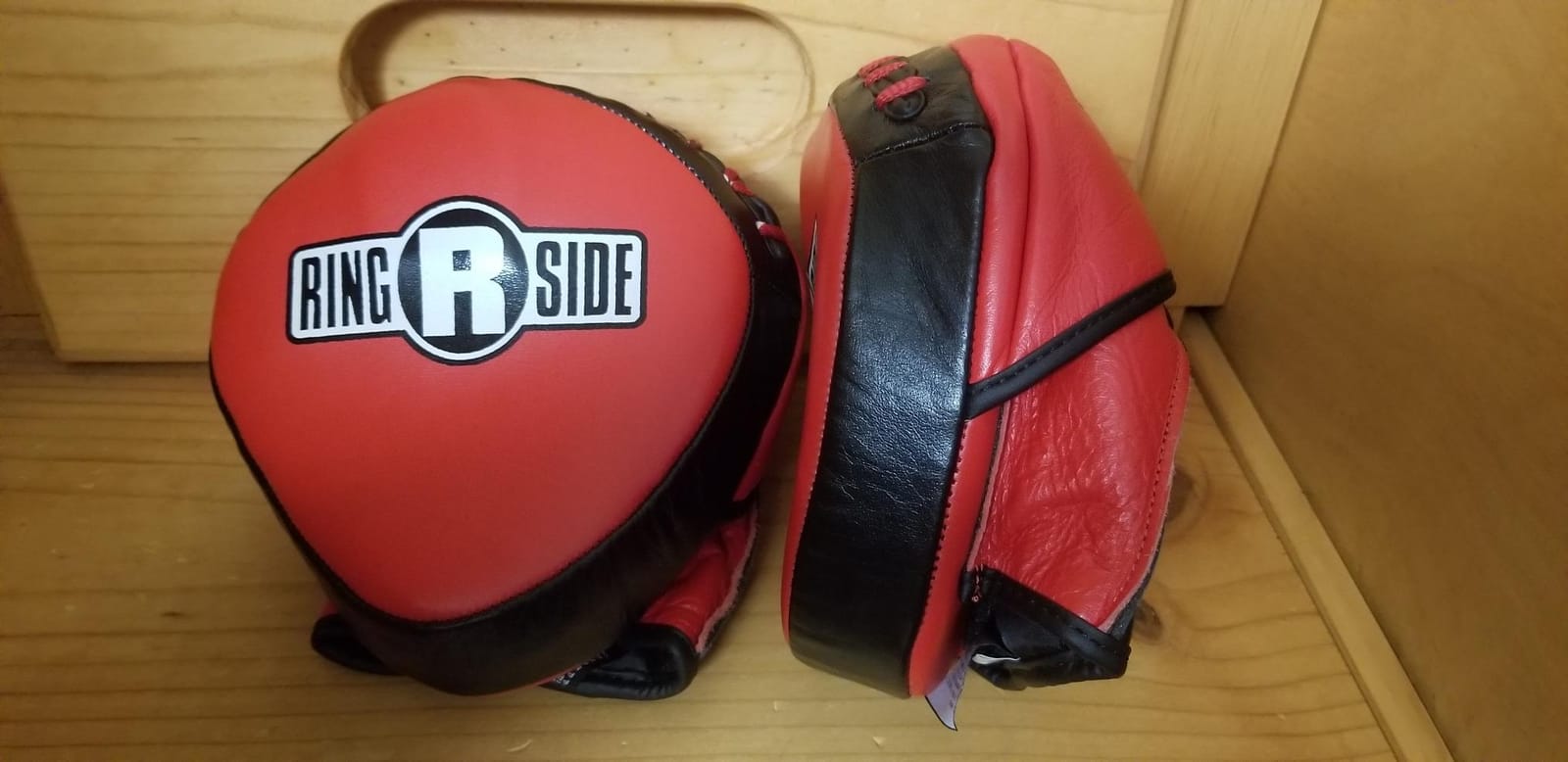 Ringside Mini Boxing Punch Mitts - Leather Precision Focus Pads | Ultra-compact 6-inch leather target for developing striking speed and pinpoint accuracy. Features 2