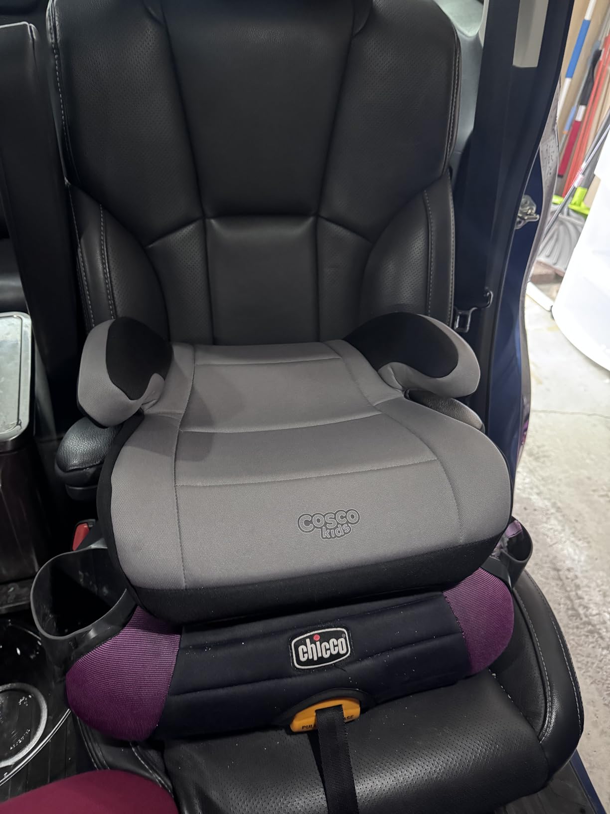 Cosco Topside Backless Booster Car Seat, Lightweight Booster Seat for Cars 40-100 lbs, Leo customer photo 1