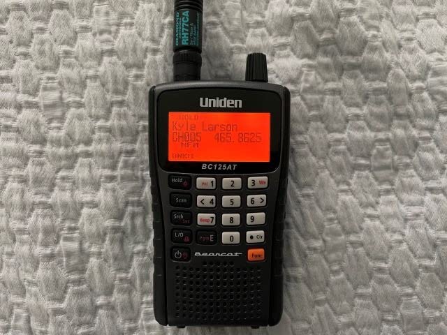 Uniden Bearcat BC125AT Handheld Scanner, 500-Alpha-Tagged Channels, Close Call Technology, PC Programable, Aviation, Marine, Railroad, NASCAR, Racing, and Non-Digital Police/Fire/Public Safety. customer photo 1