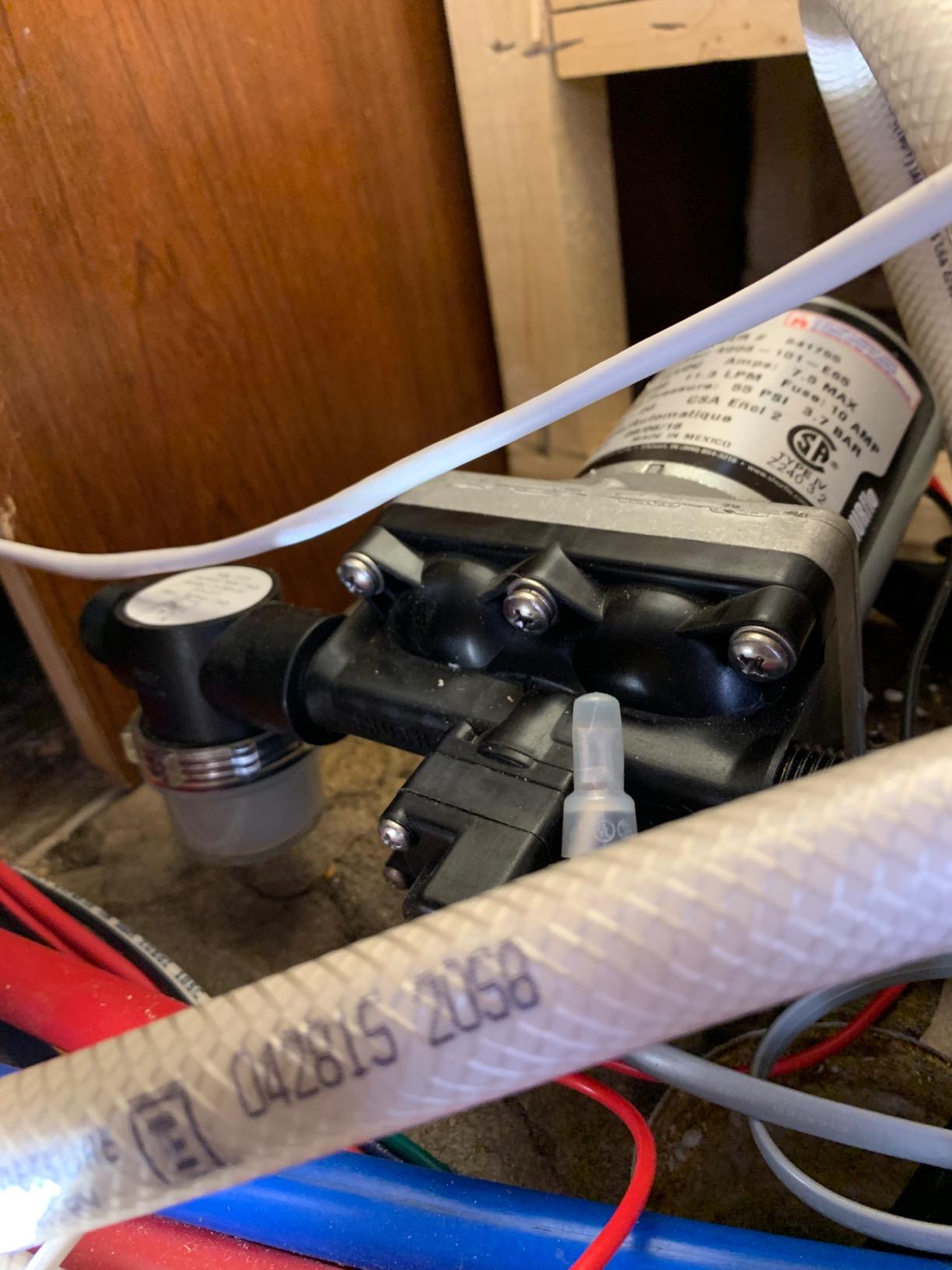 PENTAIR SHURFLO 4048-153-E75 High Flow RV Fresh Water Pump, 4.0 GPM, 55 PSI | 12V Demand Diaphragm Pump, Self-Priming, Run Dry, Thermal Protection, Strainer and Hose Fittings Included customer photo 2