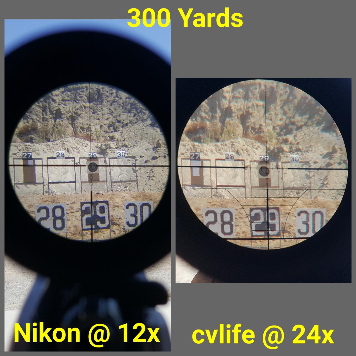 CVLIFE Rifle Scope 6-24x50 AO Red and Green Illuminated Long Range Scope for Hunting with Scope Rings customer photo 2