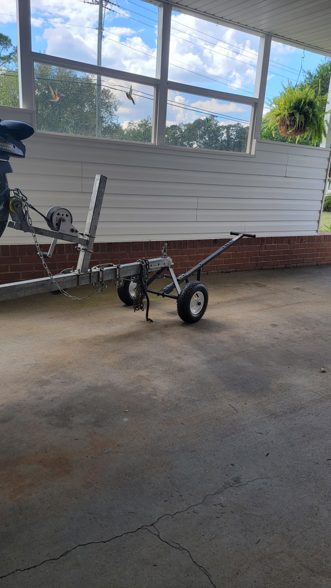 MaxxHaul Trailer Dolly - 600 lb Capacity - Boat Utility Jet Ski Trailer Mover - 12-Inch Pneumatic Tires - Alloy Steel (70225) customer photo 2