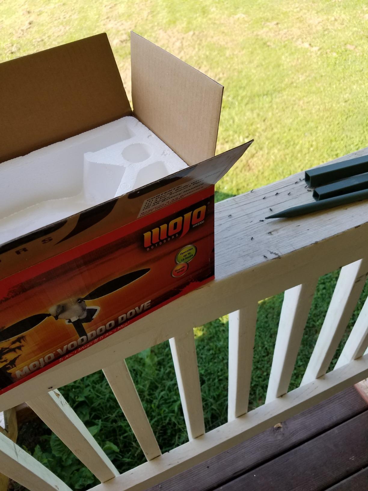 MOJO Outdoors Voodoo Dove Spinning Wing Decoy - Motorized Dove Decoy with Lifelike Body, Magnetic Wings, Steel Support Pole & 16-Hour Battery Life customer photo 2