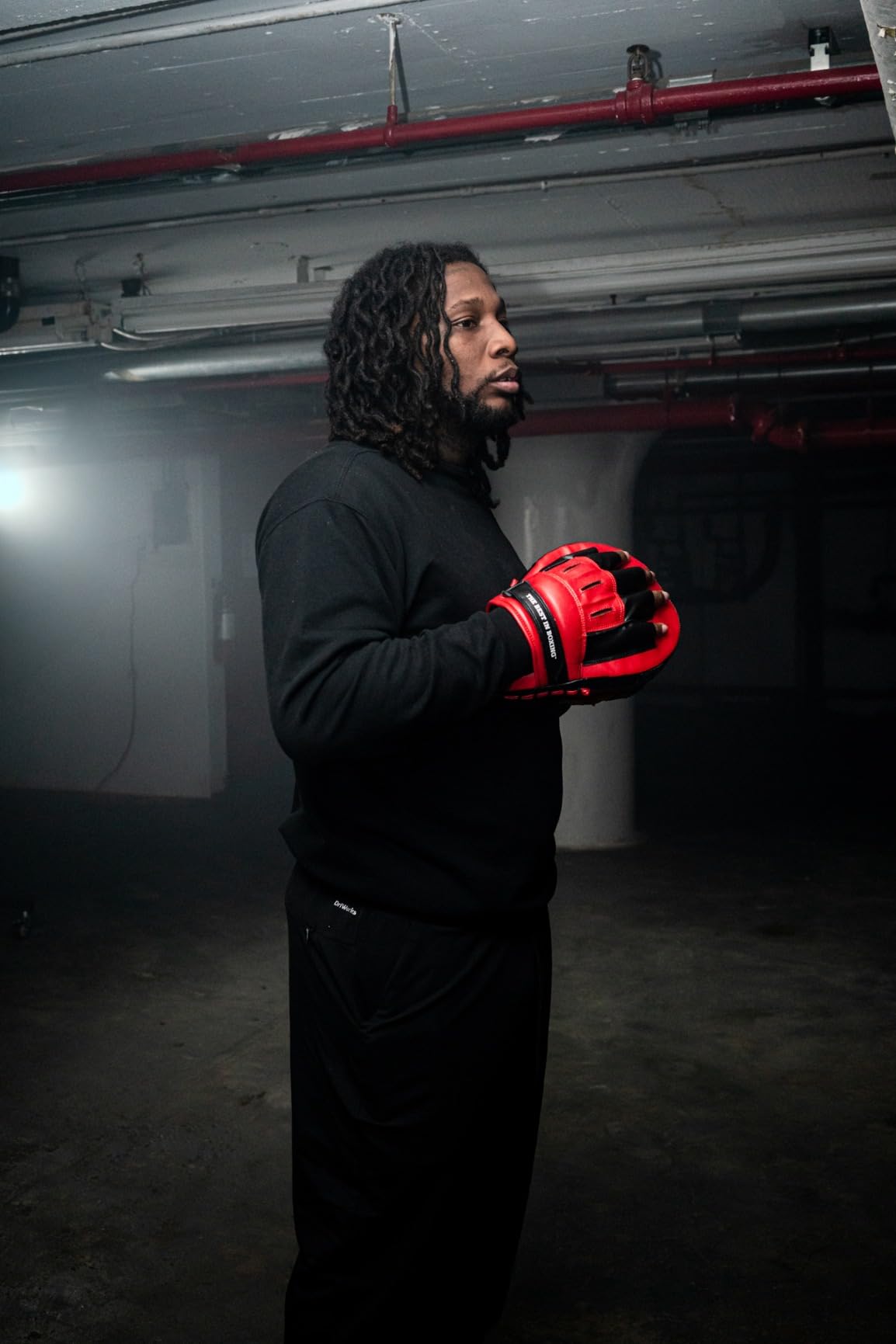 Ringside Curved Punch Mitts: Ergonomic Boxing Pads for Precision Training | Lightweight 10.5-inch synthetic leather coach mitts feature a hook and loop closure for maximum wrist support and comfort. customer photo 2