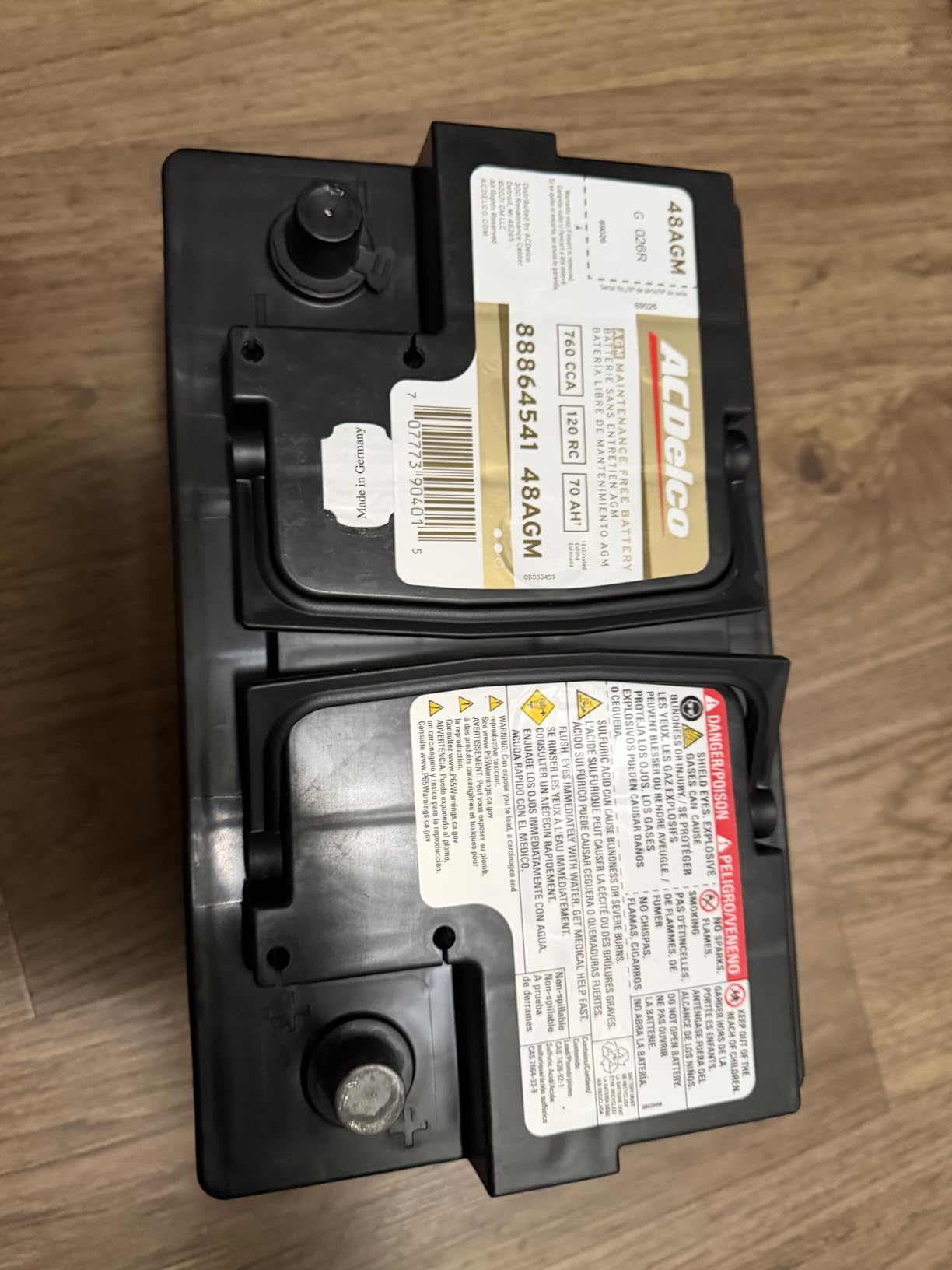 ACDelco Gold 48AGM (88864541) 36 Month Warranty AGM BCI Group 48 Battery customer photo 1
