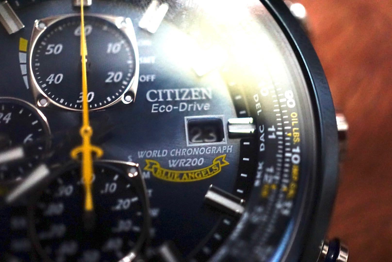 Men's Eco-Drive Sport Luxury World Chronograph Atomic Time Keeping Watch customer photo 2