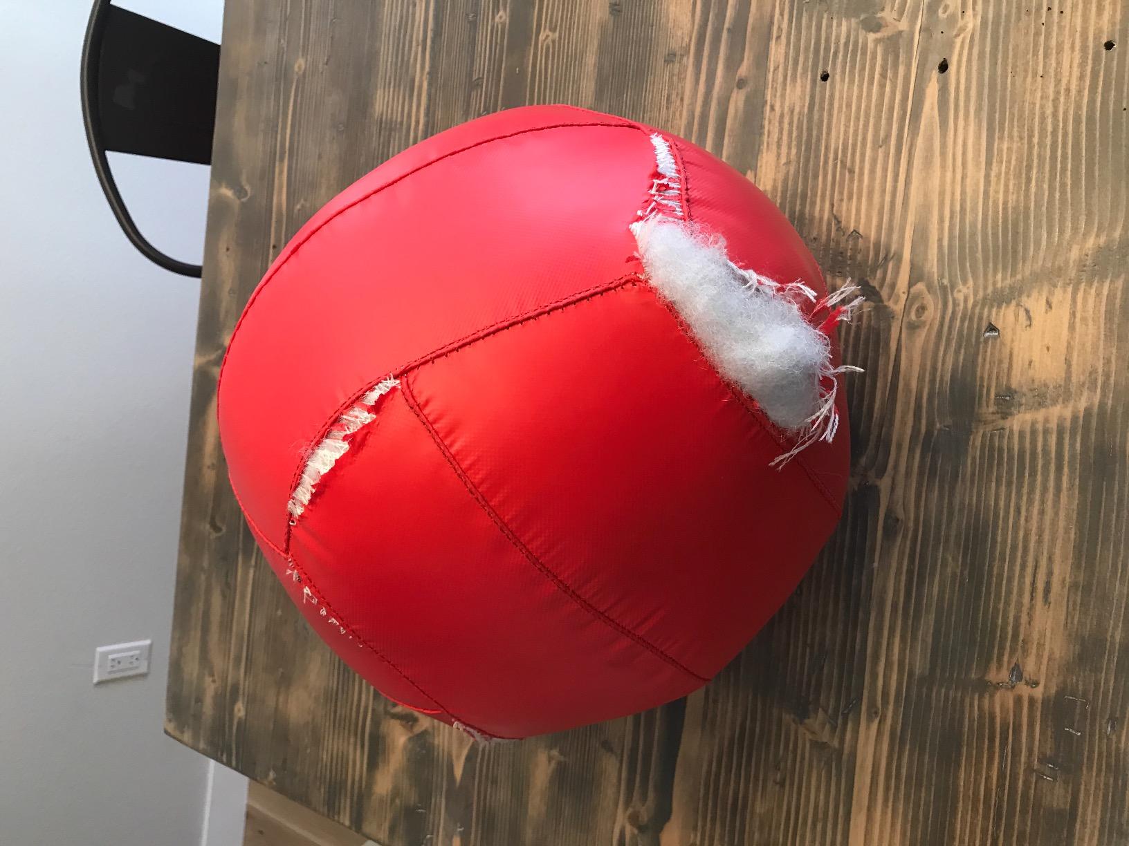 JFit Wall Ball - Premium Soft Weighted Exercise Ball for Strength, Conditioning, Gym & Home Workouts, 4-30 LB customer photo 2