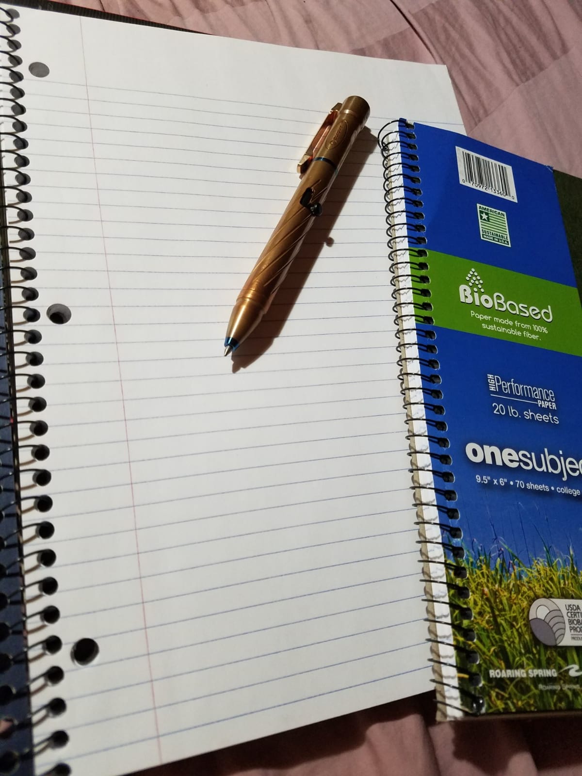Roaring Spring Environotes Recycled Notebook, College Ruled, 1 Subject, 70 Sheets customer photo 1