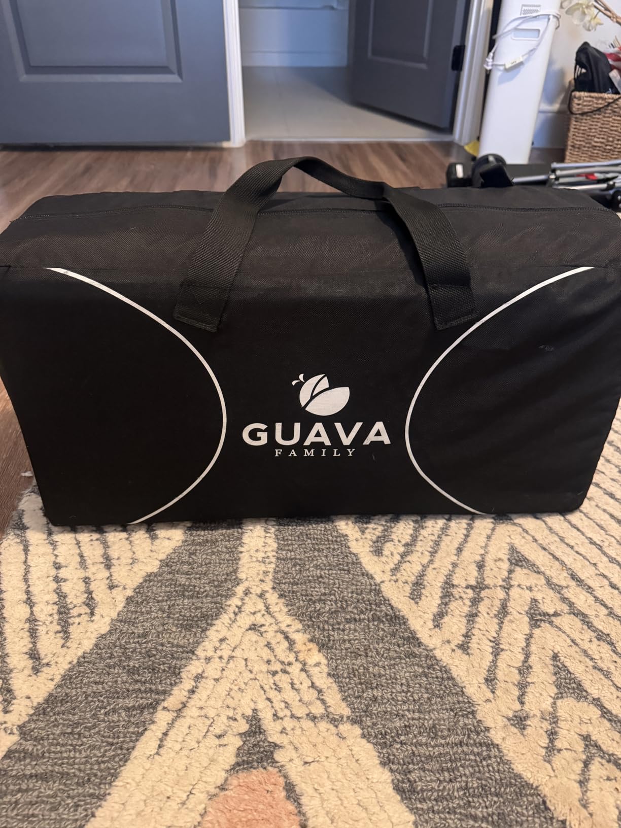 Guava Family Travel Crib Includes Lightweight Backpack Design, Certified Baby Safe Portable Crib, Folding Play Yard with Comfy Mattress for Babies, Toddlers customer photo 1