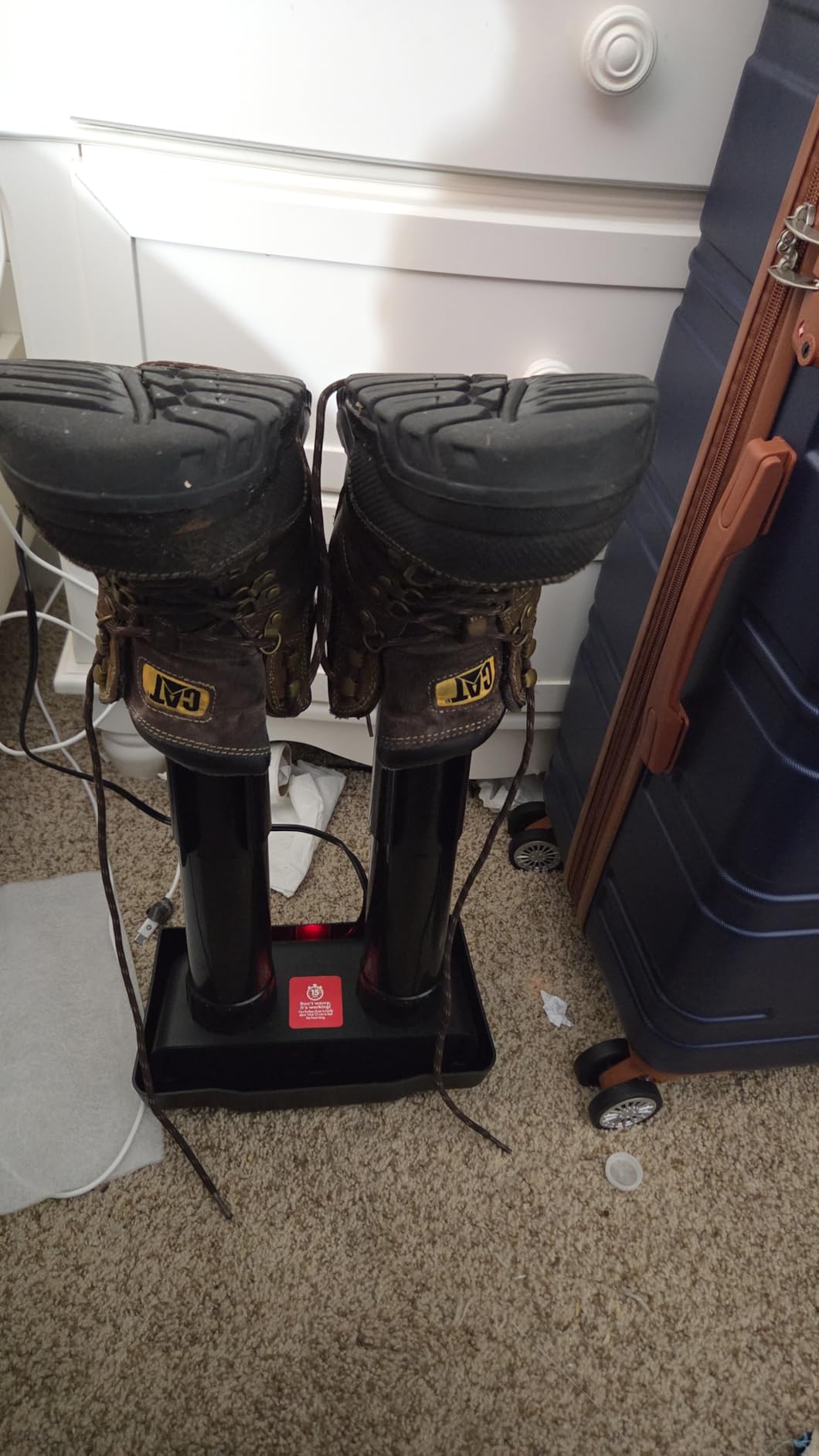 Boot Dryer - Silent Warmer & Deodorizer For Work Boots, Gloves & Shoes - Fanless, 36W customer photo 2