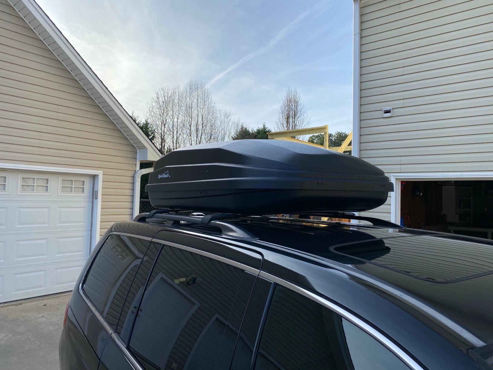 SportRack Vista XL Rear Opening Cargo Box, Black customer photo 2