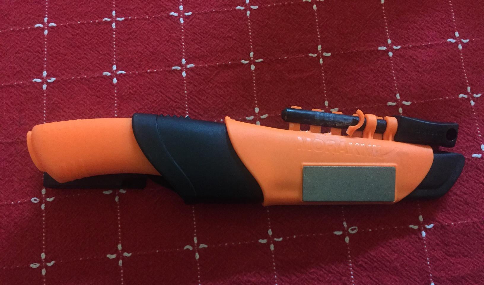 Morakniv Bushcraft Stainless Steel 4.3-Inch Fixed-Blade Survival Knife with Fire Starter and Sharpener customer photo 1