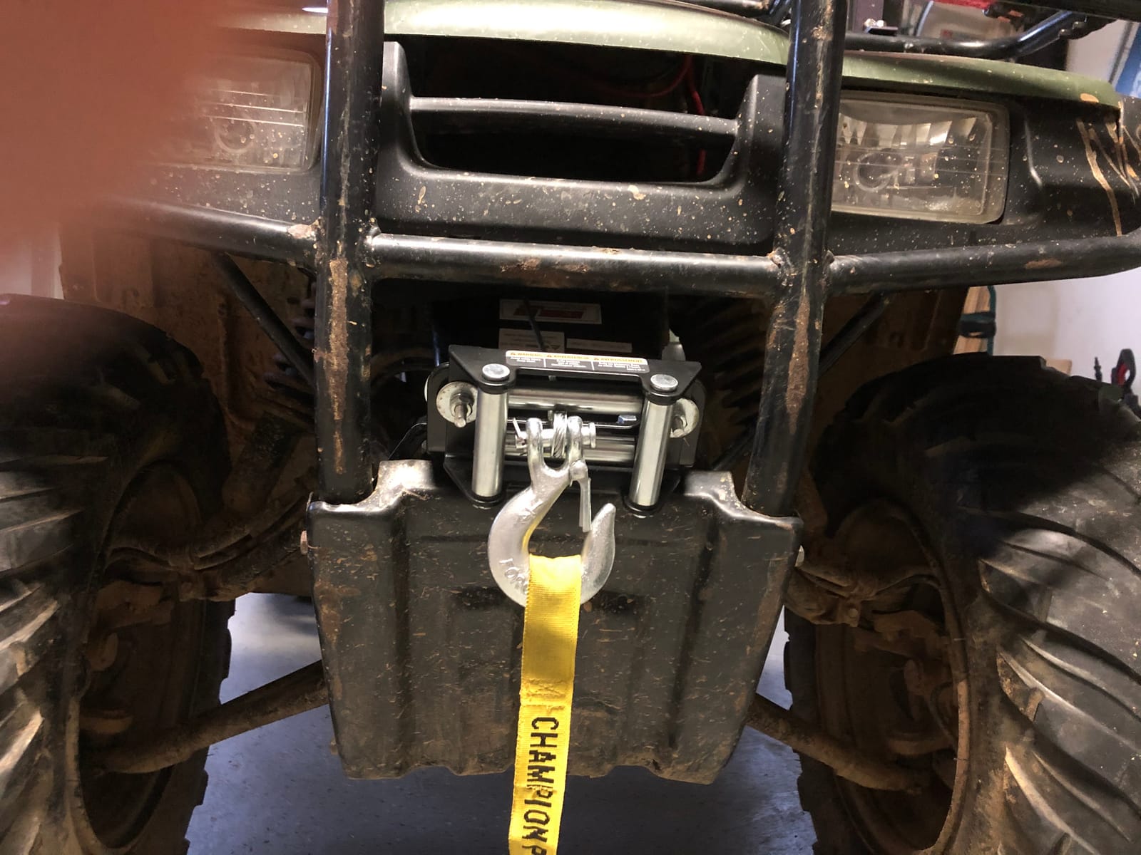 Champion Power Equipment 2000-lb. ATV/UTV Winch Kit customer photo 2