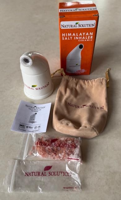 Natural Solution Ceramic Pink, Cleans The Respiratory System Great for Allergy, Asthma Relief, and Other Respiratory Conditions , Salt Inhaler, 1 Count customer photo 1