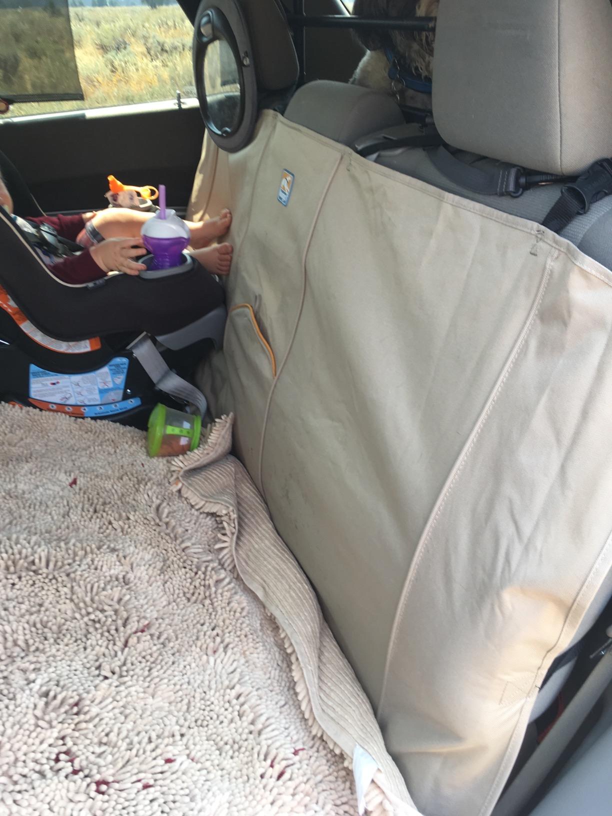 Kurgo Wander Bench Seat Cover, Dog Car Seat Protector, Waterproof & Stain-Resistant, Secure Fit, Charcoal Grey | Protects Bench Seats from Muddy Paws & Pet Hair customer photo 1