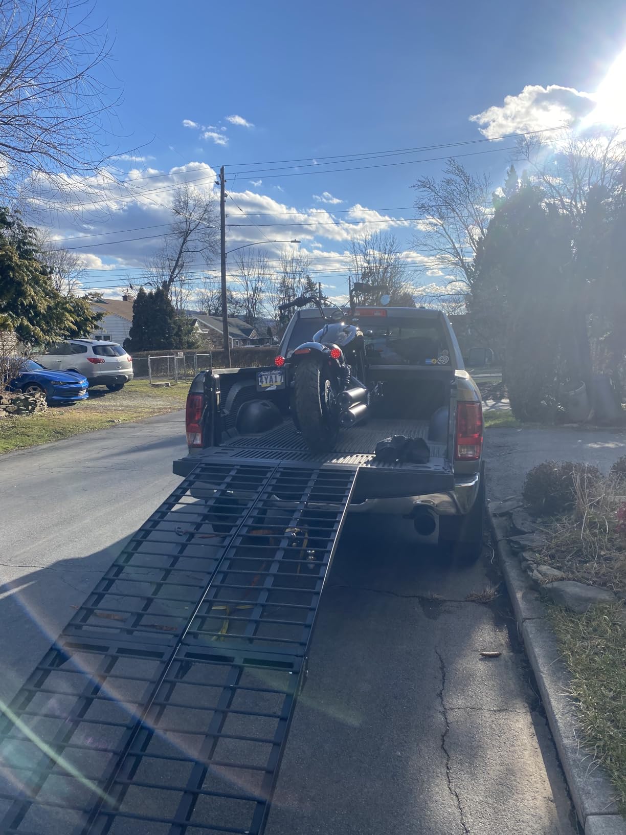 10' ATV Loading Ramps, 1,200 lb, Titan Ramps | Aluminum loading ramps for pickup trucks foldable, lightweight with serrated crossbars customer photo 2
