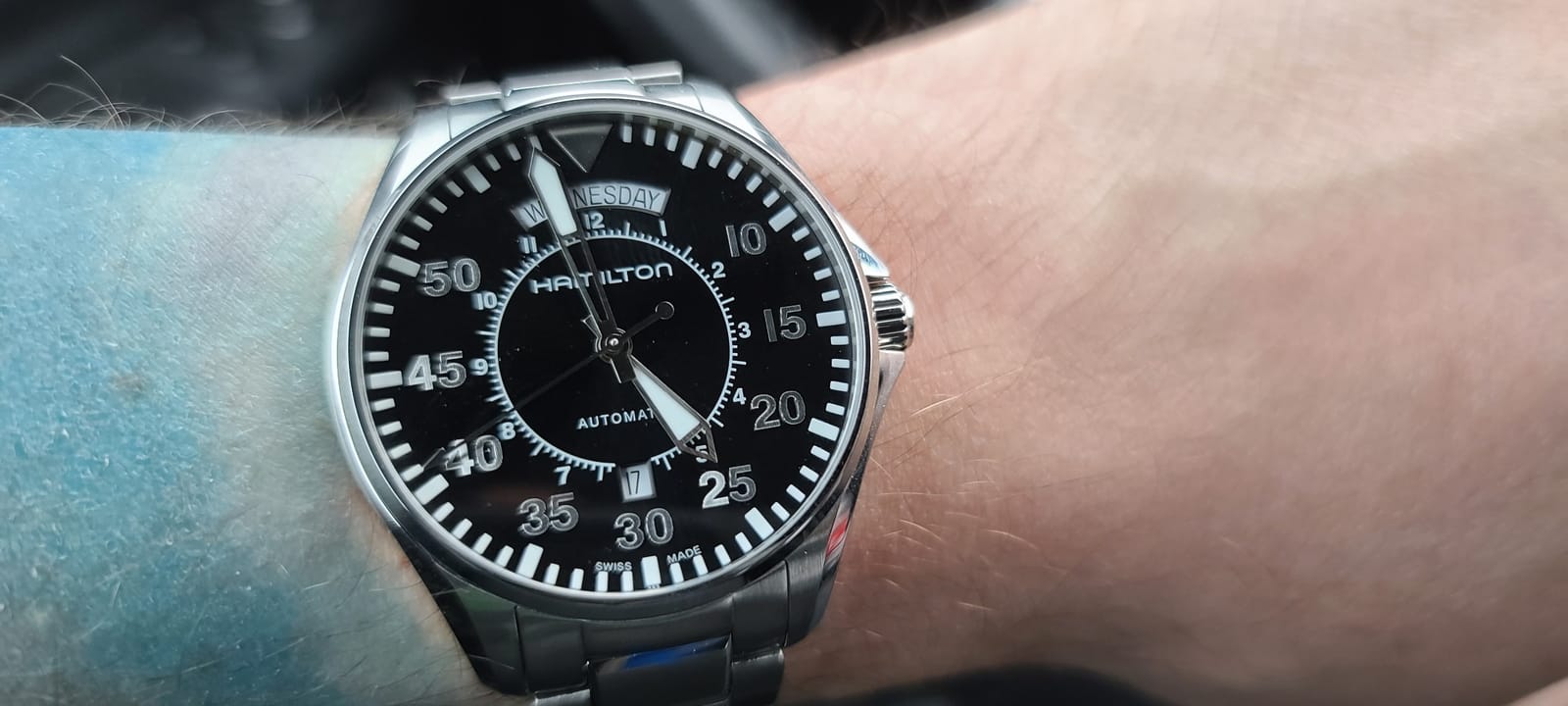 Hamilton Khaki Aviation Automatic Men's Watch, 42mm Stainless Steel Case customer photo 1