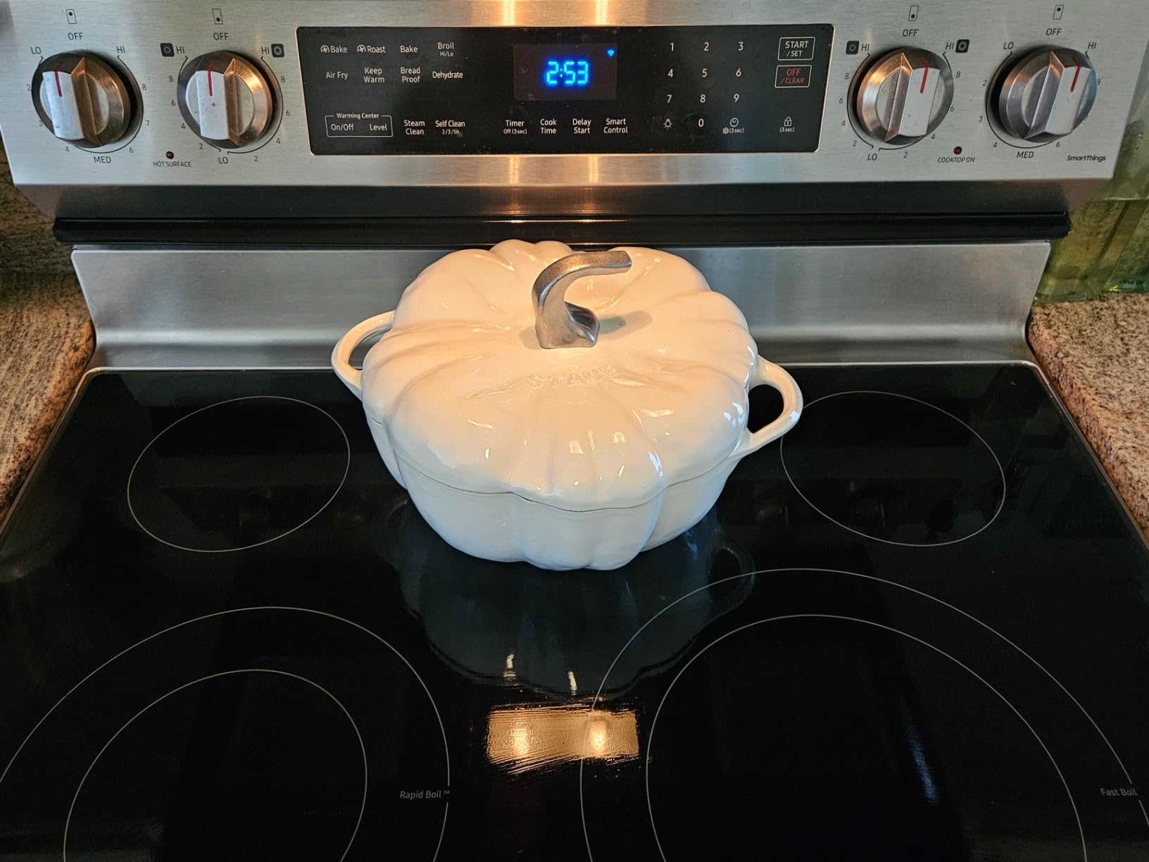 Staub Cast Iron Pumpkin Cocotte, Dutch Oven, 3.5-quart, serves 3-4, Made in France, Burnt Orange customer photo 1