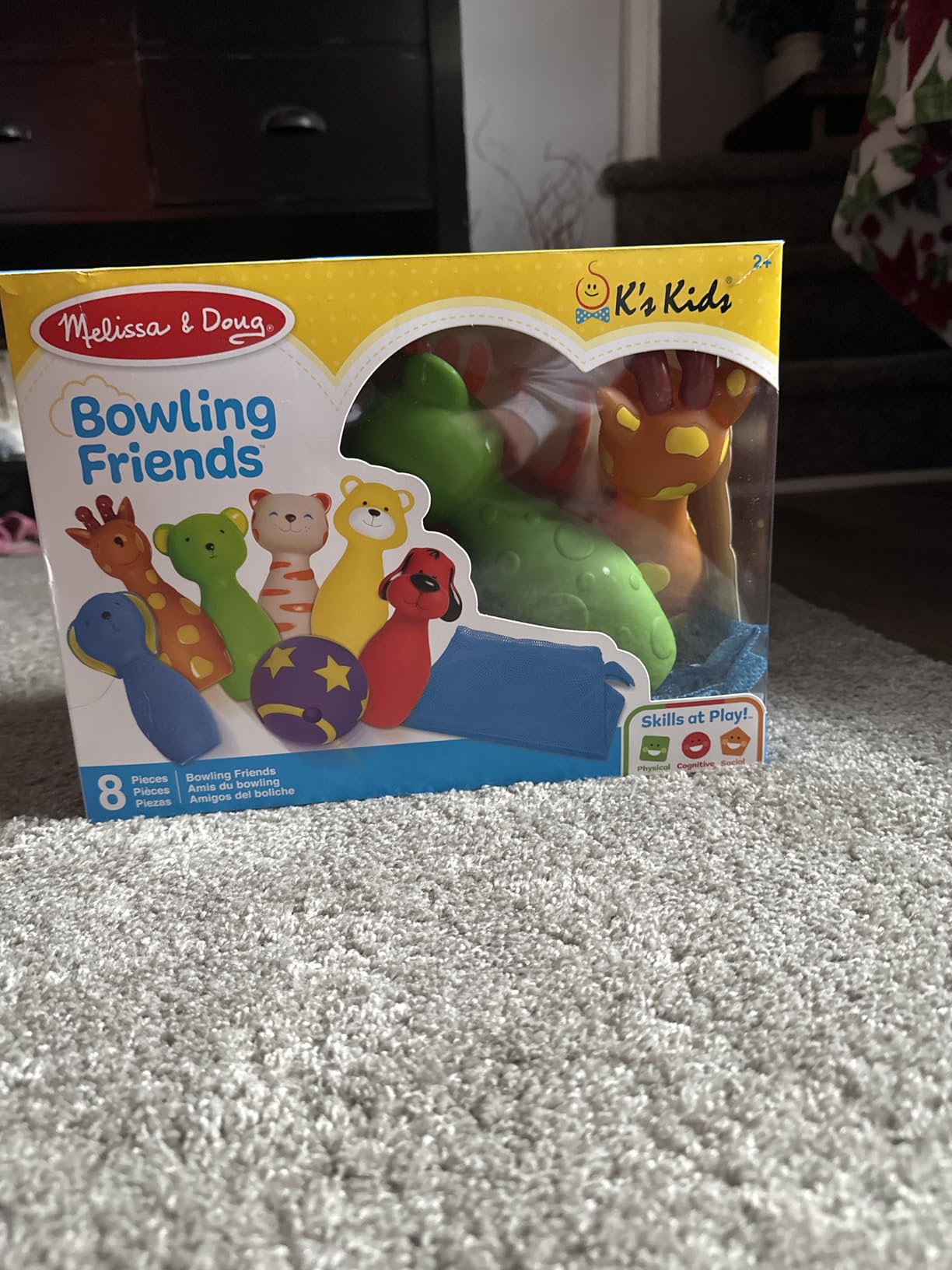 Melissa & Doug K's Kids Bowling Friends Play Set and Game with 6 Pins and Convenient Carrying Case customer photo 2