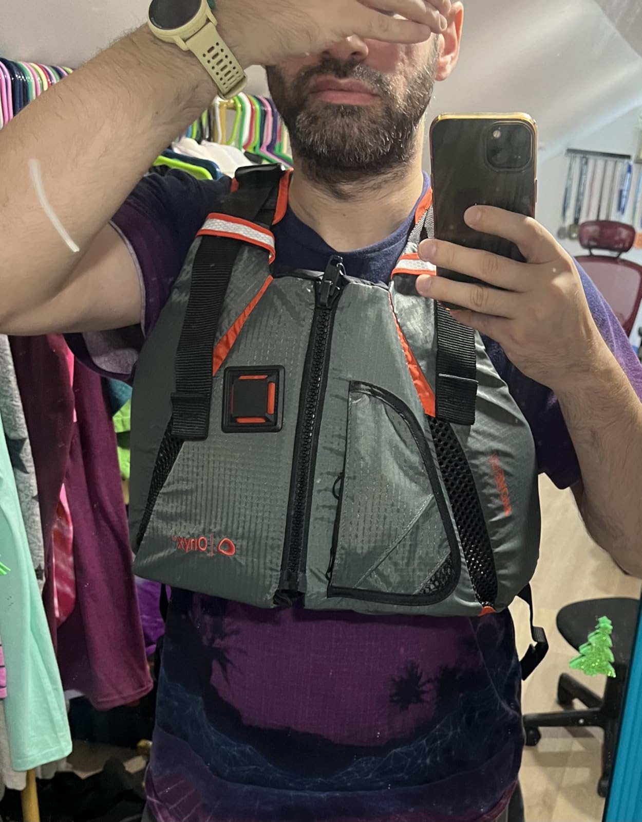Onyx U.S. Coast Guard and Transport Canada Approved MoveVent Dynamic Paddle Vest for Adults for Kayaking, Canoeing, Stand Up Paddleboarding customer photo 2