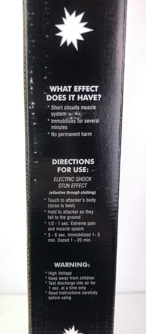 O-MEGA Star Warrior Stun Gun, Extra Large, 18.5 inches, 2.5 lb., Max Amps and Stopping Power customer photo 2