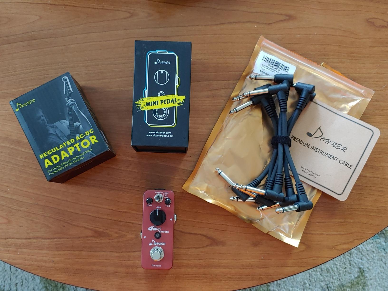 Donner Distortion Guitar Pedal, Morpher Mini Distortion 3 Modes Natural, Tight, Classic Crunch 80s Metal for Electric Guitar True Bypass customer photo 2