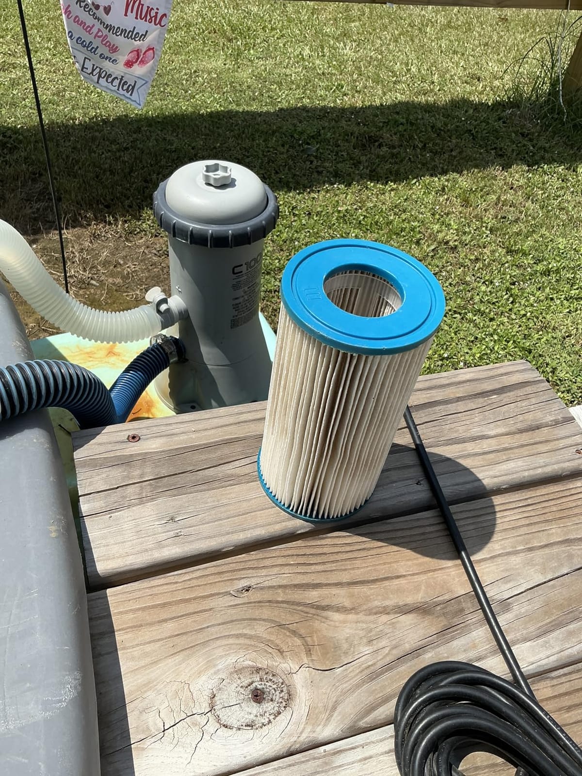 INTEX 29002E Type A Pool Filter Cartridge: for INTEX Filter Pumps - Easy-to-Clean - Dacron Paper - Efficient Filtration - Two Pack customer photo 1