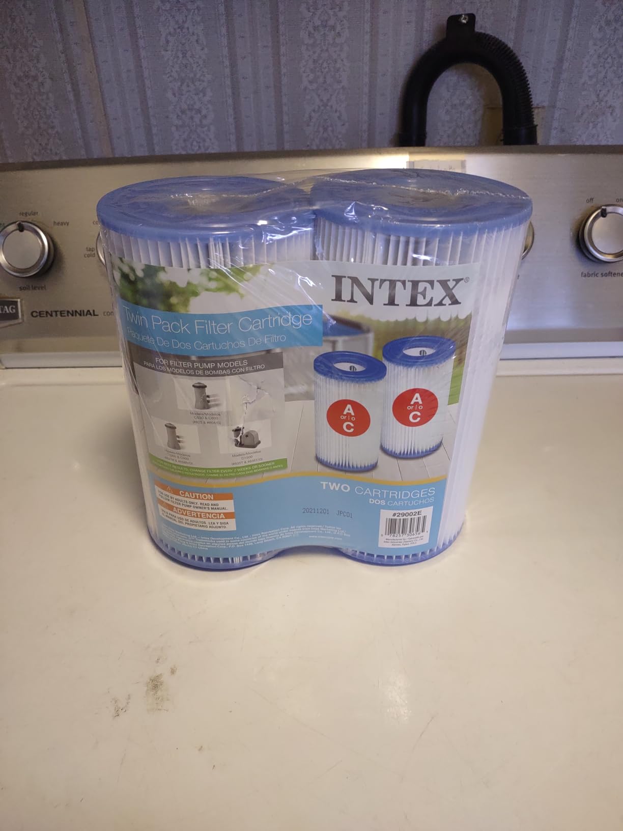 INTEX 29002E Type A Pool Filter Cartridge: for INTEX Filter Pumps - Easy-to-Clean - Dacron Paper - Efficient Filtration - Two Pack customer photo 2