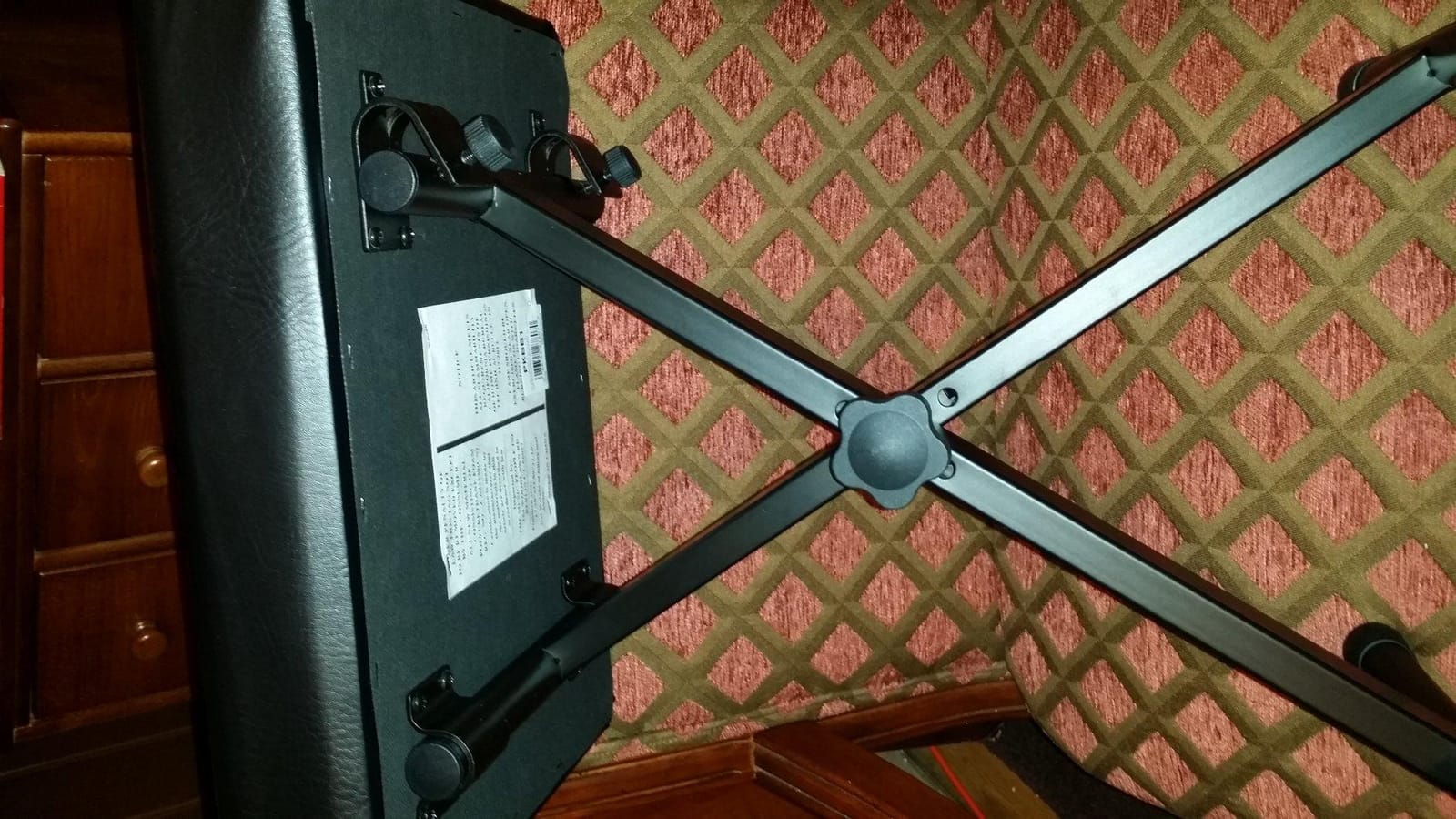 Yamaha OEM PKBB1 Adjustable Padded Keyboard X-Style Bench, Black, 19.5 inches customer photo 2